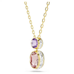Swar*vski -Chroma pendant Mixed cuts, Multicolored, 18K gold finish-5741586