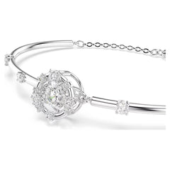 Swar*vski - Constella bangle Round cut, Dancing stone, White, Rhodium plated-5743523