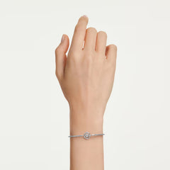 Swar*vski - Constella bangle Round cut, Dancing stone, White, Rhodium plated-5743523