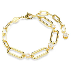 Swar*vski -Constella bracelet White, Gold-tone plated-5683359