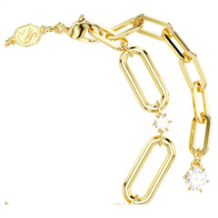 Swar*vski -Constella bracelet White, Gold-tone plated-5683359