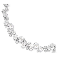 Swar*vski -Constella necklace Round cut, White, Rhodium plated-5722472