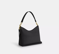COAC* -Laurel Shoulder Bag-pebbled leather/Gold/Black