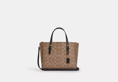 COAC* -Mollie Tote Bag 25 In Signature Canvas-Im/Tan/Black