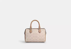 COAC* - Mini Rowan Crossbody Bag In Signature Canvas-Sand/Taupe