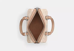 COAC* - Mini Rowan Crossbody Bag In Signature Canvas-Sand/Taupe