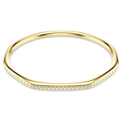 Swar*vski -Dextera bangle Octagon shape, Round cut, White, Gold-tone plated-5724580