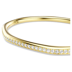 Swar*vski -Dextera bangle Octagon shape, Round cut, White, Gold-tone plated-5724580