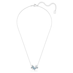 Swar*vski -Idyllia Lilia necklace Butterfly, Blue, Rhodium plated-5662181