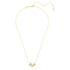 Swar*vski -Idyllia Lilia necklace Butterfly, White, Gold-tone plated-5736068