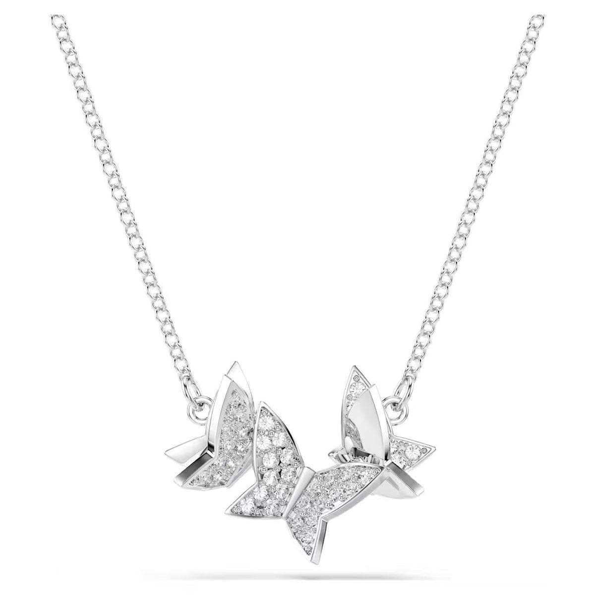 Swar*vski -Idyllia Lilia necklace Butterfly, White, Rhodium plated-5636421