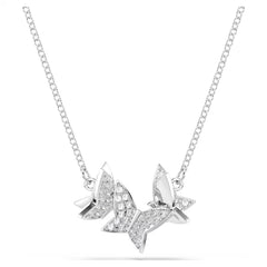 Swar*vski -Idyllia Lilia necklace Butterfly, White, Rhodium plated-5636421
