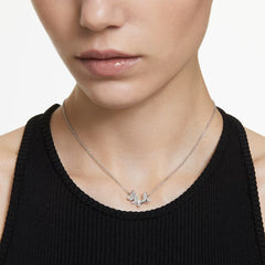 Swar*vski -Idyllia Lilia necklace Butterfly, White, Rhodium plated-5636421