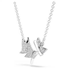 Swar*vski -Idyllia Lilia necklace Butterfly, White, Rhodium plated-5636421