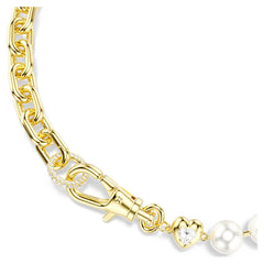 Swar*vski - Idyllia necklace Crystal pearl, White, 18K gold finish-5743993
