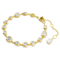Swar*vski -Imber bracelet Mixed cuts, White, Gold-tone plated-5705471