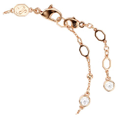 Swar*vski -Imber bracelet Round cut, White, Rose gold-tone plated-5730677