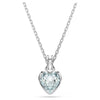 Swar*vski -Imber pendant Heart cut, Heart, Blue, Rhodium plated 5711346