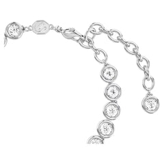 Swar*vski -Imber Tennis bracelet Round cut, White, Rhodium plated-5682666