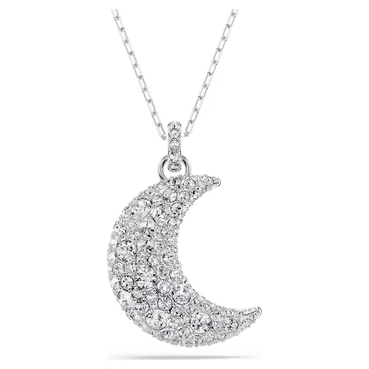 Swar*vski -Luna pendant Moon, White, Rhodium plated-5666181
