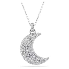 Swar*vski -Luna pendant Moon, White, Rhodium plated-5666181