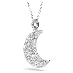 Swar*vski -Luna pendant Moon, White, Rhodium plated-5666181