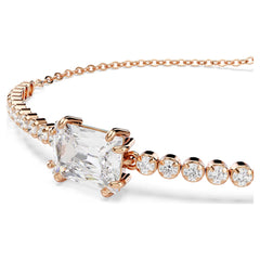 Swar*vski -Matrix bracelet Mixed cuts, White, Rose gold-tone plated-5730706