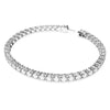 Swar*vski - Matrix Tennis bracelet Round cut, White, Rhodium plated-5648937