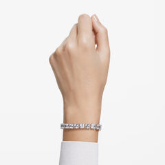 Swar*vski -Matrix Tennis bracelet White, Rhodium plated-5599202-Coming Soon