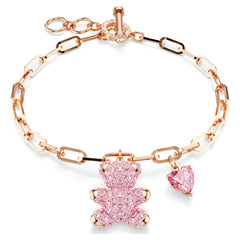 Swar*vski -Teddy bracelet Bear, Pink, Rose gold-tone plated-5642978