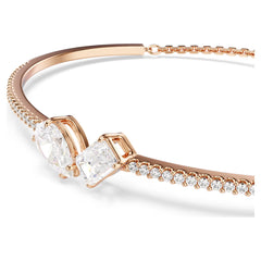 Swar*vski -Mesmera bangle Mixed cuts, White, Rose gold-tone plated-5734247