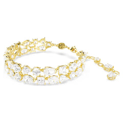 Swar*vski -Mesmera bracelet Mixed cuts, White, Gold-tone plated-5743827