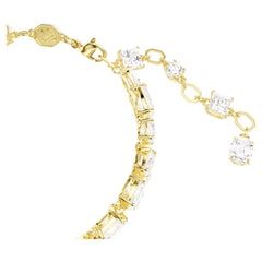 Swar*vski -Mesmera bracelet Mixed cuts, White, Gold-tone plated-5743827