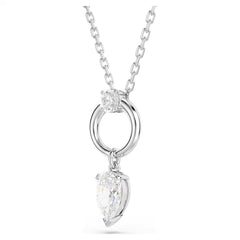 Swar*vski -Mesmera pendant Pear cut, White, Rhodium plated-5723146
