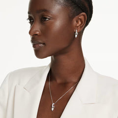 Swar*vski -Mesmera set Pear cut, Round cut, White, Rhodium plated-5723197