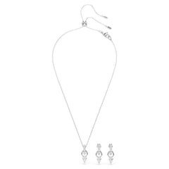 Swar*vski -Mesmera set Pear cut, Round cut, White, Rhodium plated-5723197