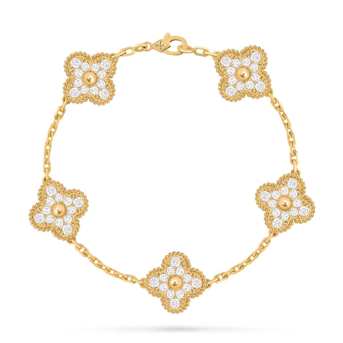 VCA-Vintage Alhambra bracelet, 5 motifs