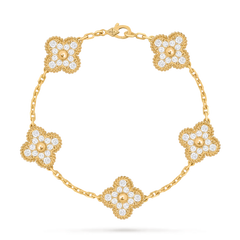 VCA-Vintage Alhambra bracelet, 5 motifs