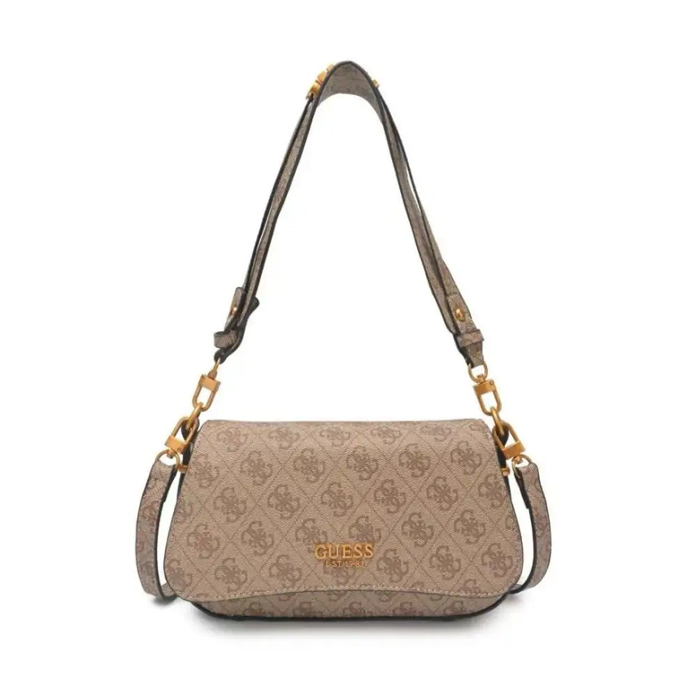 Gues* -  Guess Noelle Shoulder Bag - BROWN