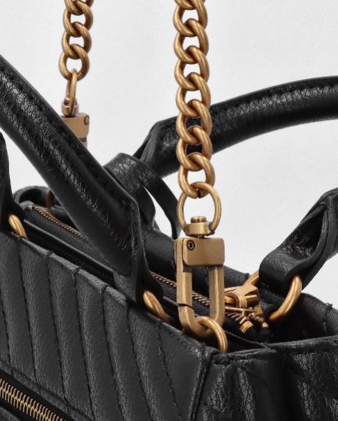 Gues* -  Sela Small Girlfriend Satchel - Black & Red