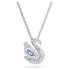 Swar*vski -Swan pendant Mixed cuts, Swan, Blue-5723389