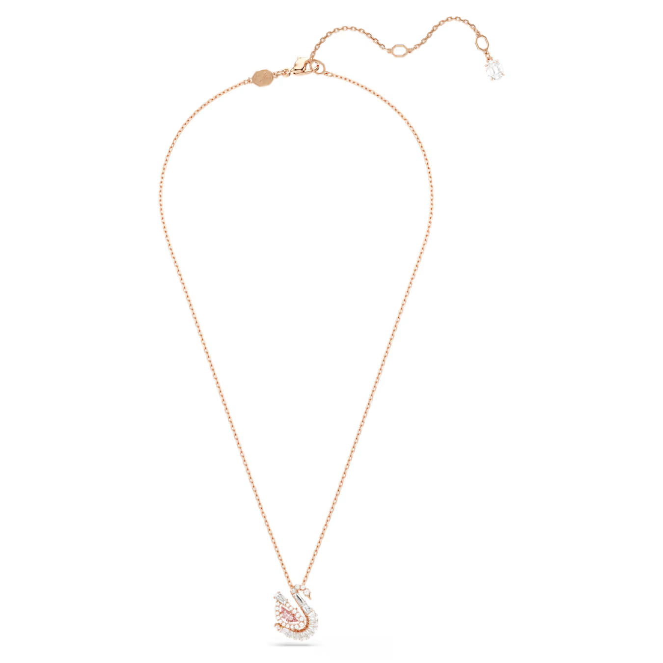 Swar*vski -Swan pendant Mixed cuts, Swan, pink-5732414