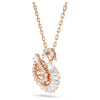 Swar*vski -Swan pendant Mixed cuts, Swan, pink-5732414