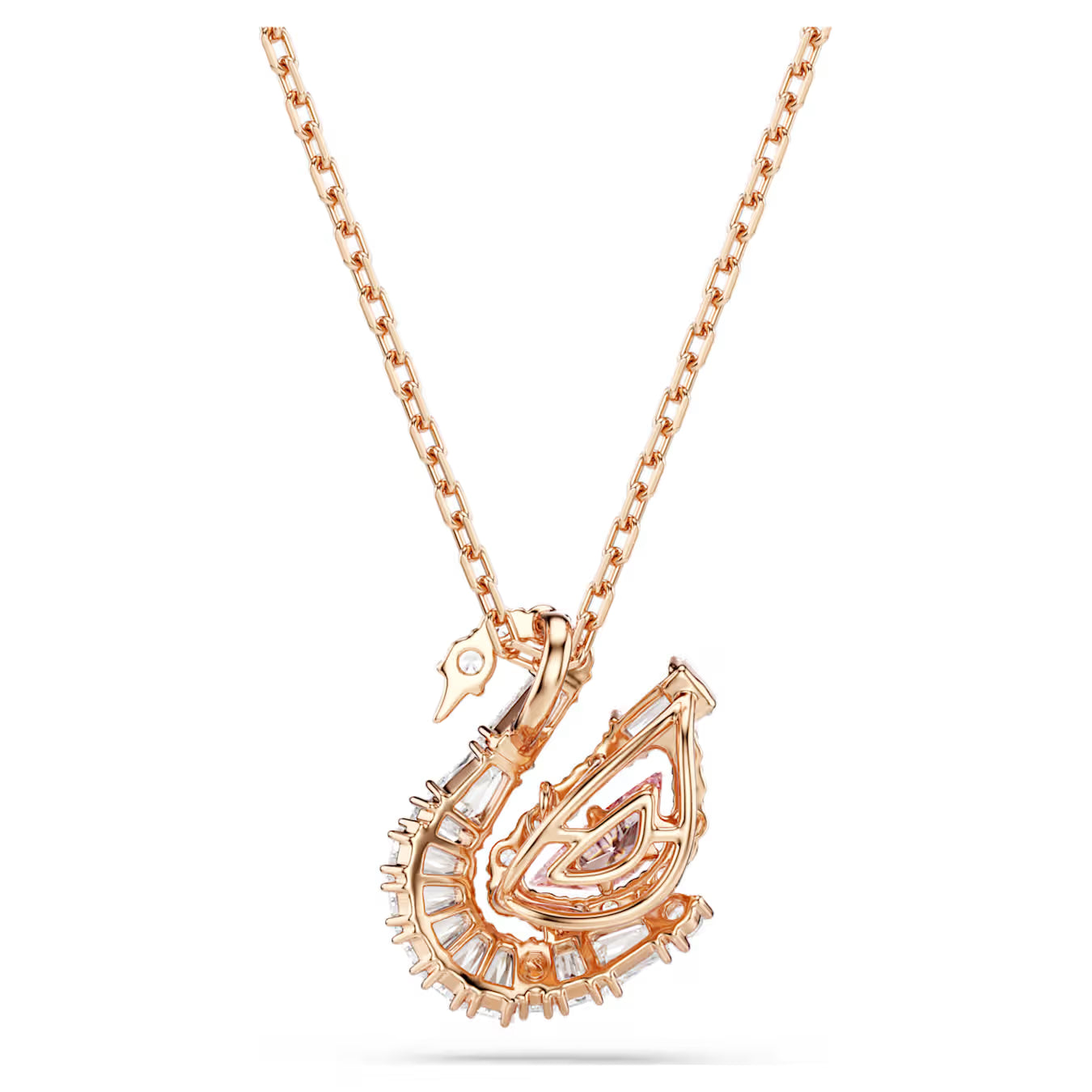 Swar*vski -Swan pendant Mixed cuts, Swan, pink-5732414