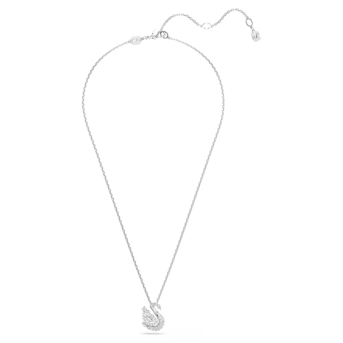 Swar*vski -Swan pendant Mixed cuts, Swan, white-5732412