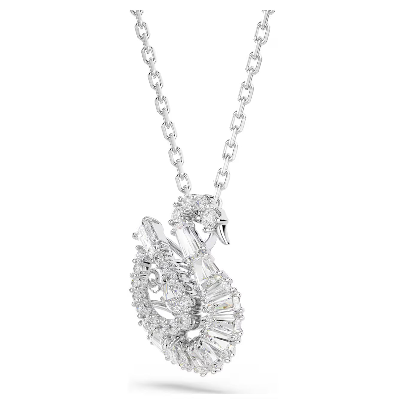 Swar*vski -Swan pendant Mixed cuts, Swan, white-5732412