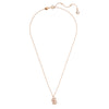Swar*vski -Swan pendant Swan, Small, White, Rose gold-tone plated-5647555