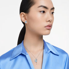 Swar*vski -Swan Set Swan, Blue, Rhodium plated-5660597