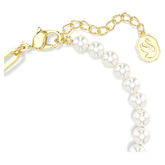Swar*vski -Teddy bracelet Crystal pearl, Bear, Green, 18K gold finish-5669167