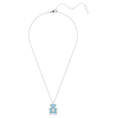 Swar*vski -Teddy pendant Bear, Blue, Rhodium plated-5737620